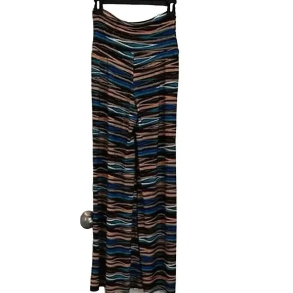 Azules striped flare legs pants medium - Picture 2 of 2